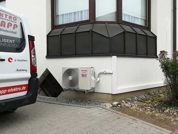 Wärmepumpe mit Fahrzeug